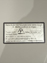 Kavo Ewl SF 4416 Dental Machine Motor 60000 RPM