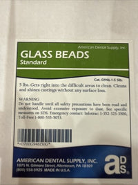 Glass Beads American Dental Supply Dental Lab Standard Size Cat: G946-1-5 (5lbs)