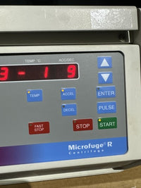 BECKMAN MICROFUGE R Refrigerated benchtop centrifuge w/ F241.5 Rotor 15,300 RPM