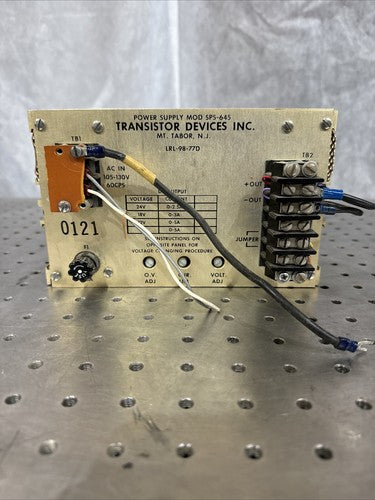 Transistor Devices Inc SPS-645 DC Power Supply 12V