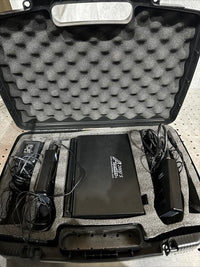 Two Microphone's 2000's Wireless UHF Transmitter Receiver AWR6032U AWX6030M