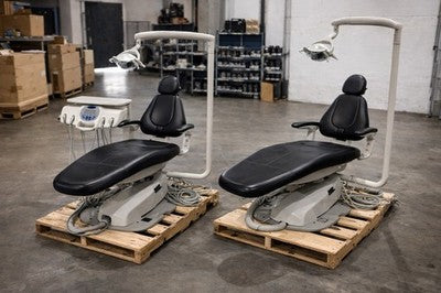 Pelton & Crane SP30 Dental Chairs w/ Lights & Delivery Units – Qty 2