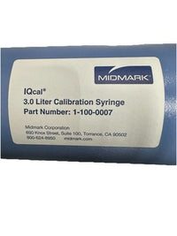 Midmark IQcal 3.0 Liter Calibration Syringe 1-100-0007 Respiratory