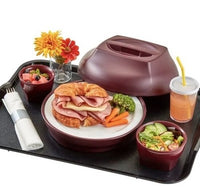 Cambro 9" Harbor Dome – Cranberry Insulated Dome Meal Delivery Cover