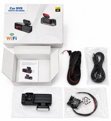 4K WiFi Dash Cam Front & Rear Car DVR Traffic Recorder G-Sensor