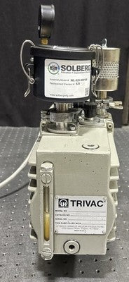 Leybold Trivac D4A rotary vane vacuum pump, Model D4A, GE 115/230 VAC, 50/60 Hz