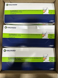 6x35 HALYARD FLUIDSHIELD 3 N95 Particulate Filter Mask Small 4682781 Exp2/2026