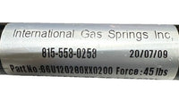 International Gas Springs Gas Strut 45 lb PN:66U120280XH0200