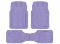 Purple All Weather Car Floor Mats Set Front Rear Trim To Fit Universal