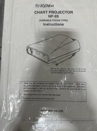 Righton NP-3S Chart Projector w/ Remote & Manuals Wall Mount Tested