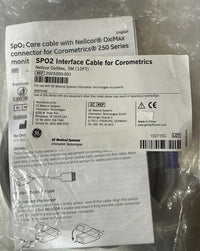 New GE Interface Cable 2025350-001 Nellcor OxiMax 3m Corometrics 250