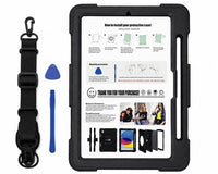 Heavy Duty Case w/ Strap For iPad Pro 11 2024 M4 Rotating Kickstand
