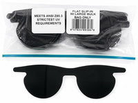Flat Slip-In UV Protective Eyewear Bag of 50 Black Glasses