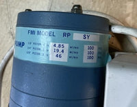 FMI FLUID METERING LAB PUMP MODEL RP SY MOTOR W/ ASCO Air Gas Water Attatchment
