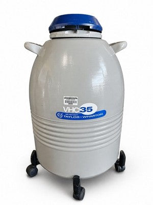 Taylor Wharton VHC35 Storage Dewar Tank w/ Canister & Lid 35VHCB-11M Empty