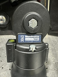Bogen Manfrotto 3063 Tripod Pan Tilt Head w/ Handle & Quick Release Plate Italy