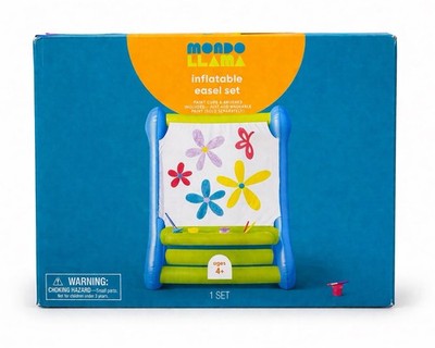 Mondo Llama Inflatable Easel Set Kids Art Painting Kit Ages 4+