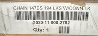 NEW REGINA 147BS CHAIN 16B 3020-11-000-2782 194 LINKS W/ CONN LINKS 147BS/1008