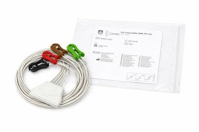 Philips ECG 5 Lead Grabber Cable AAMI SPU Tele REF 989803172031
