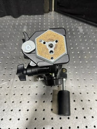 Bogen Manfrotto 3063 Tripod Pan Tilt Head w/ Handle & Quick Release Plate Italy