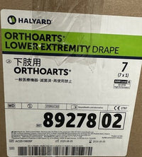 Halyard Orthoarts Lower Extremity Drape 89278 Case of 7 Sterile NEW