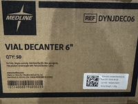 Medline Vial Decanter 6”, REF DYNJDEC06, Qty 50, sterile, single-use