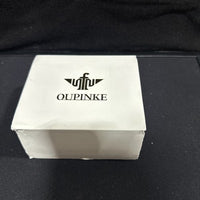 Oupinke BlackSkeleton Tourbillon Luminous Formal Automatic Mechanical Wristwatch
