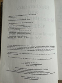 CRC Handbook Biochemistry Molecular Biology 3rd Ed Vol I II Fasman Set