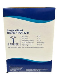 MediChoice PG4-4241 Surgical Masks Anti-Fog Green Level 1 300/Case