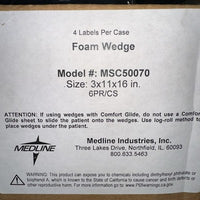 Medline Foam Wedge, Model MSC50070, Size 3 × 11 × 16 inches, 1 Set