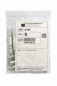 Precision Medical 4106 Oxygen Quick Connect Adapter DISS Fitting Lot of 9