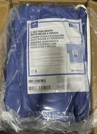 Medline DYNJP6101 C-Section Drape w/ Incise & Pouch Sterile Qty 7