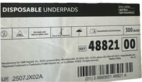 HALYARD Disposable Underpads 17inx24inLight Absorbency Blue Case of 150 (48821)