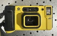 Minolta Weathermatic Dual 35 AF Waterproof Film Camera Yellow Untested