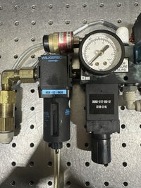 K&S  8060 Pneumatic Manifold Assembly w/ MAC Valves & Wilkerson Regulator