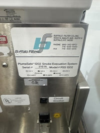 Buffalo Filter PlumeSafe PSS 1202 Smoke Evacuation System Plume Safe w/Cart