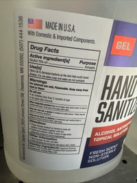 Instant Hand Sanitizer Gel - 1 Gallon (Case of 4) 70% Alcohol Antiseptic Topical