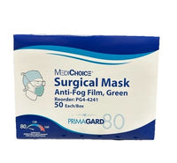 MediChoice PG4-4241 Surgical Masks Anti-Fog Green Level 1 300/Case