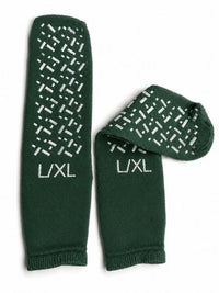 DeRoyal M3054-U Green Foot Slippers Tread 2 Sides L-XL/G-XG 24 Pair