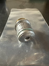 10X AO Plan Achro Objective CAT 1019 Microscope American Optical 10/.25