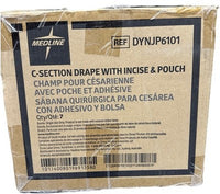 Medline DYNJP6101 C-Section Drape w/ Incise & Pouch Sterile Qty 7