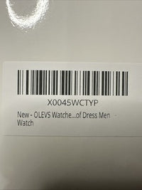 OLEVS Mens Watch Triple Dial, White Face, Orange Leather Band