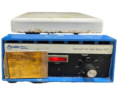 Fisher Thermix 200T Hot Plate Lab Heater Ceramic Top 120V Working