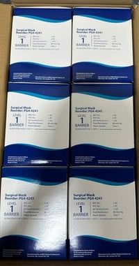 MediChoice PG4-4241 Surgical Masks Anti-Fog Green Level 1 300/Case