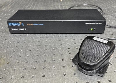 EF Johnson Stargate Dispatch Console Audio Break-Out Box With Foot Pedal