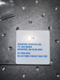 BRAINTREE SCIENTIFIC #G-3 EXPERIMENTAL CONDITIONING UNIT