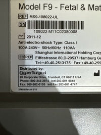COOPER SURGICAL Monitor  Model F9 Ms9-108022-ul
