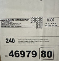 QUICK CHECK Interleaved Sequential Sterile Wrap, H300, 40 in×40 in, 240, 4697980