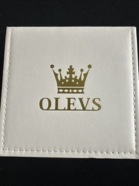 Olevs Men’s Watch Skeleton 5 Hands Gold/Silver Band, Blue Dial