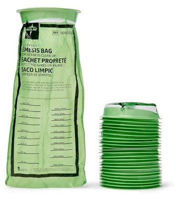Medline Clean Sack Emesis Bags NON80329 Sickness Vomit Bags – Pack of 24